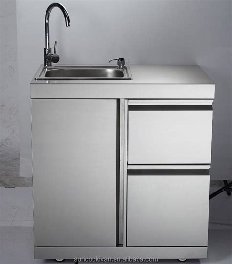 stainless steel outdoor sink with cabinet|stainless steel outdoor sink supplier.